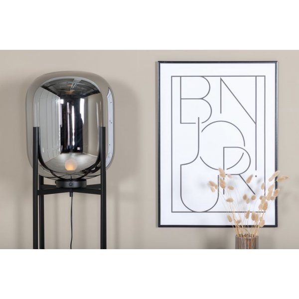 Marbystrand golvlampa - Svart/glas Marbystrand golvlampa - Svart/glas