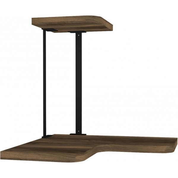 Agora vägghylla - Valnöt/svart Agora vägghylla - Valnöt/svart