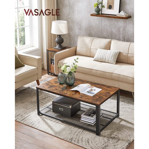 Table basse Anders 106,2 x 60,2 cm - Marron/noir Table basse Anders 106,2 x 60,2 cm - Marron/noir