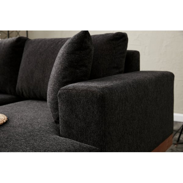 Liva divansoffa vänster - Antracit/koppar Liva divansoffa vänster - Antracit/koppar