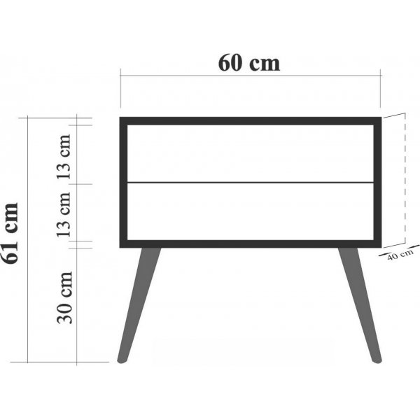 Table de chevet City Form - Beige Table de chevet City Form - Beige