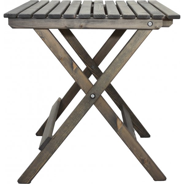 Table de groupe d'extrieur Wilma 65 x 65 cm avec 2 chaises Visby - Gris