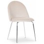 Plaza matgrupp, marmorbord med 4 st Plaza sammetsstolar - Beige/Gr/Krom