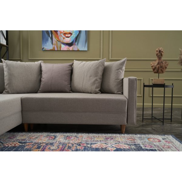 Aydam slaapbank links - Creme wit