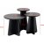 Ensemble table basse Lume - Noir