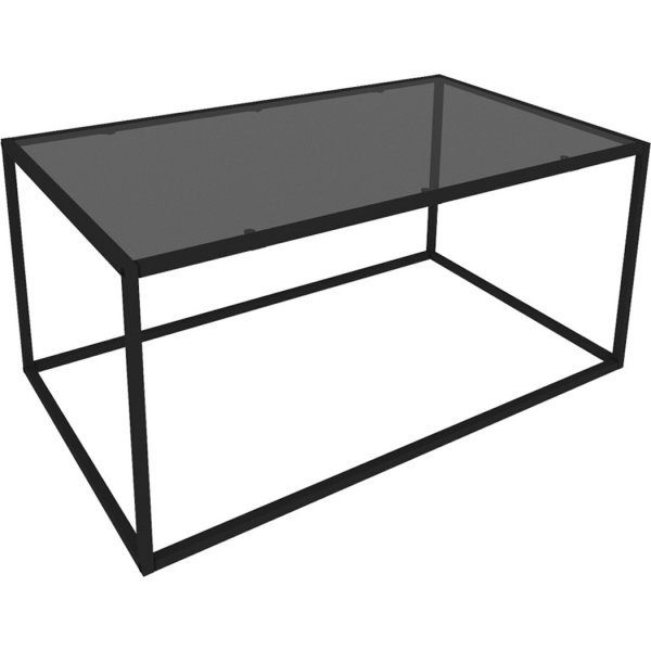 Table basse Coruna Noir - 90 x 50 cm