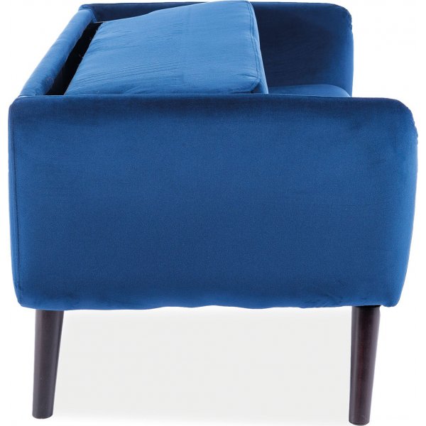 Canap 2 places Elsa - Velours bleu