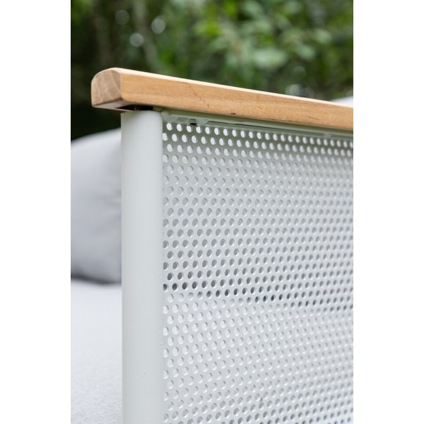 Groupe lounge Nettan - Blanc/gris clair Groupe lounge Nettan - Blanc/gris clair