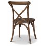 Paris vintage stol med kryss i valnt