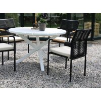 Scottsdale matbord runt Ø112 cm - Vit Scottsdale matbord runt Ø112 cm - Vit