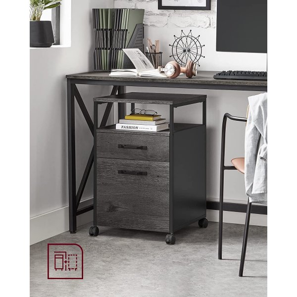 Belmont arkivskp - Gr/svart