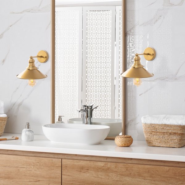 Conic vägglampa 12196 - Guld Conic vägglampa 12196 - Guld