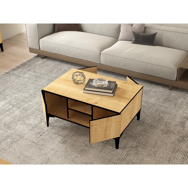 Table basse Ece - Chêne saphir/noir Table basse Ece - Chêne saphir/noir