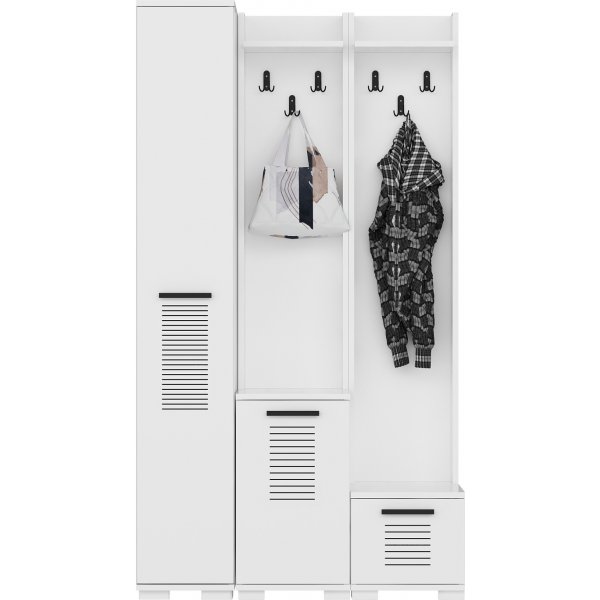 Cintre Asimo 100 x 44,6 x 183 cm - Blanc Cintre Asimo 100 x 44,6 x 183 cm - Blanc