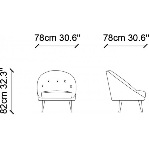 Matilda fåtölj - Petroleumblå Matilda fåtölj - Petroleumblå