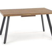 Gladwyn matbord med butterfly 140-180 cm - Ek/svart Gladwyn matbord med butterfly 140-180 cm - Ek/svart