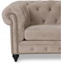 Chesterfield Montgomery 3-sits soffa - Beige sammet