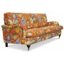 Savoy 3-sits soffa med blommigt tyg - Havanna Terracotta