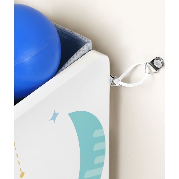 tagre chambre d'enfant Galax - Blanc/bleu