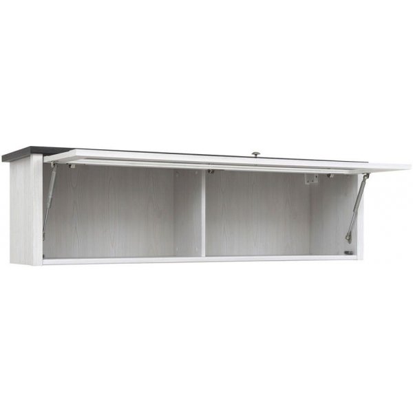 Salvador v�ggsk�p - Vit/svart/Glas