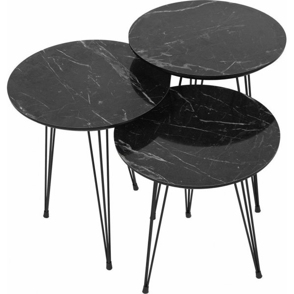 Table banc Sia Ø38 cm - Gris/noir Table banc Sia Ø38 cm - Gris/noir