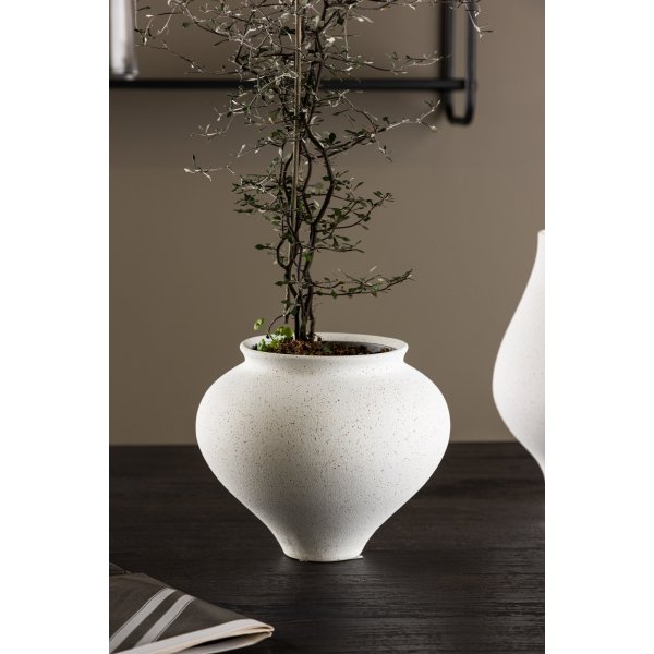 Vase Rellis 18 x 18 cm - Noir/Blanc