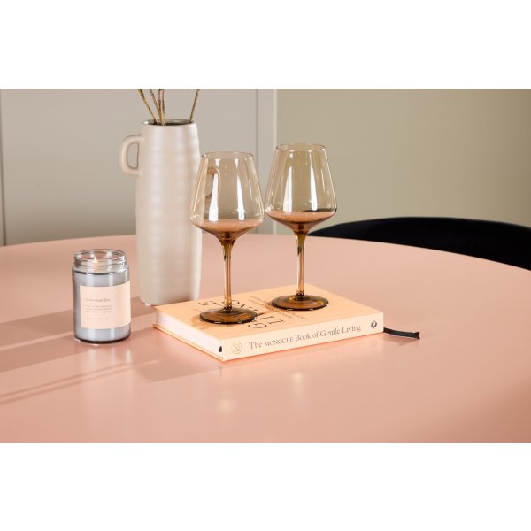 Matbord Lanzo med 4 st Edina stolar - Svart/rosa + 4.00 x Stolsdyna Matbord Lanzo med 4 st Edina stolar - Svart/rosa + 4.00 x Stolsdyna