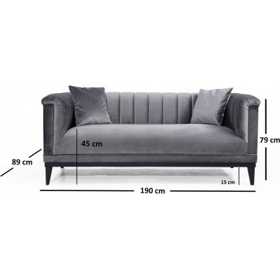 Trendy 2-sits soffa - Mrkgr