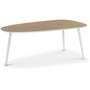 Beat droppformat soffbord 120 cm - Kork/Vit