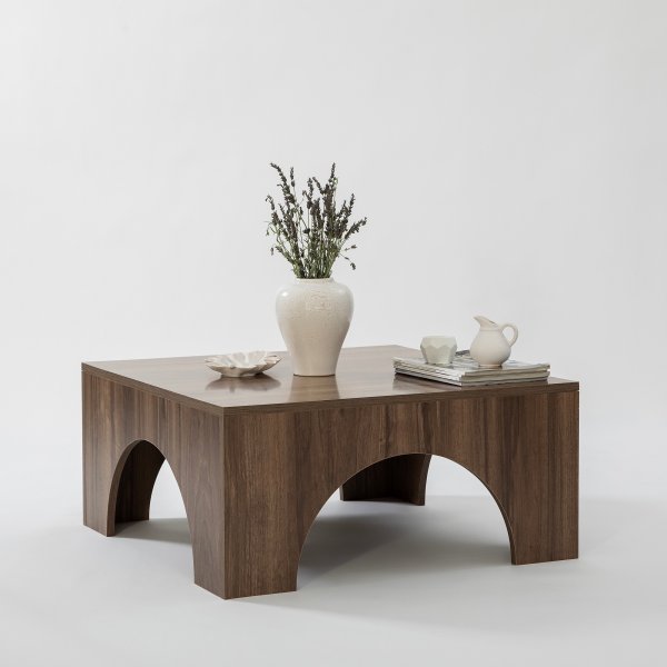 Table basse Collesium 80 x 80 cm - Noyer Table basse Collesium 80 x 80 cm - Noyer