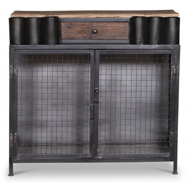 Vintage barskp med hllare till vinflaskor - 120 cm