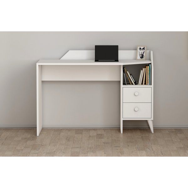 Bureau Seren 120 x 55 cm - Blanc Bureau Seren 120 x 55 cm - Blanc