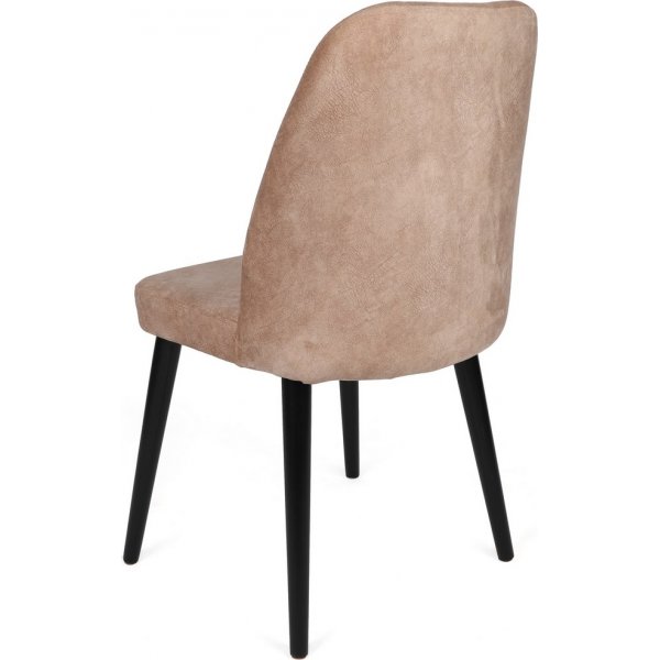 Alfred eetkamerstoelen set - Beige/zwart Alfred eetkamerstoelen set - Beige/zwart
