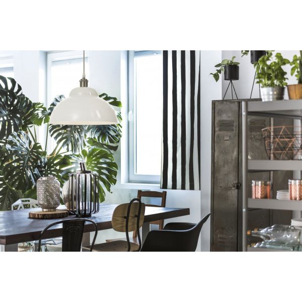 Bonnie taklampa - Vit/silver