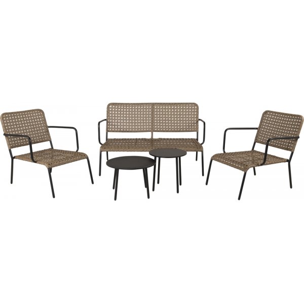 Groupe de canapés Paola - Noir Groupe de canapés Paola - Noir