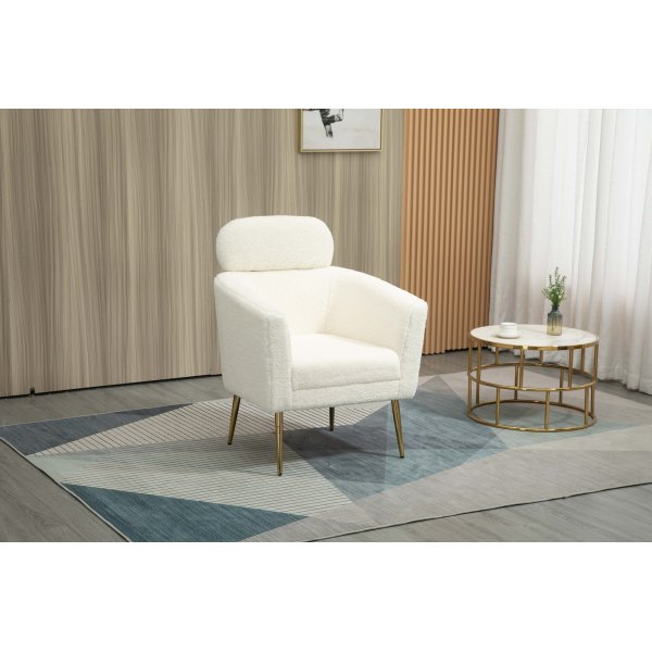 Fauteuil Calise - Blanc crème Fauteuil Calise - Blanc crème