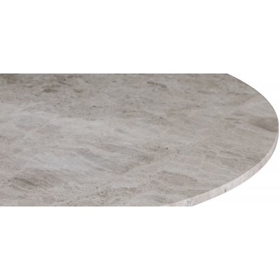 Zoo matbord i marmor 105 cm - Vit / Grbeige Marmor