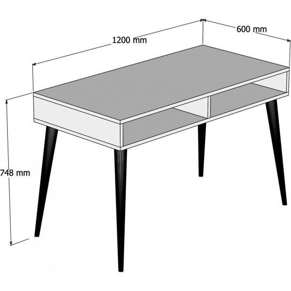 Bureau Cisto 120x60 cm - Blanc Bureau Cisto 120x60 cm - Blanc