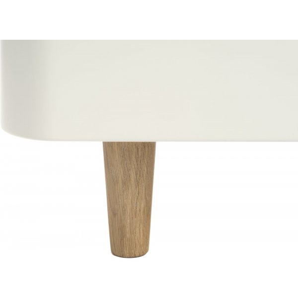 Banc TV Odessa en chêne huilé / blanc Banc TV Odessa en chêne huilé / blanc