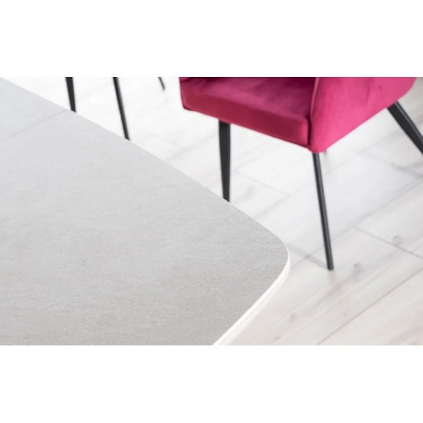 Bumbi eettafel 160-220 cm - Creme wit Bumbi eettafel 160-220 cm - Creme wit