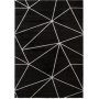 Maskinv�vd matta Diamond Lines Silver - 160x230 cm