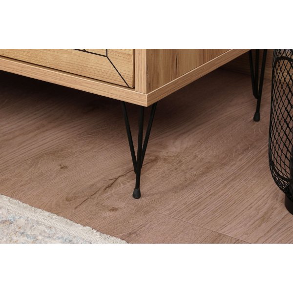 Luna nachtkastje - Grenen