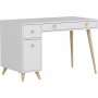 Inert skrivbord 120x60 cm - Vit/ek
