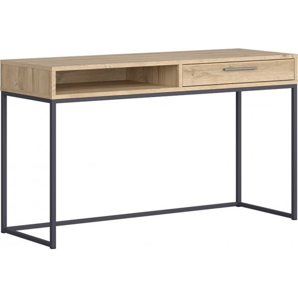 Gamla konsolbord 130,5 x 45,5 cm - Ek/grafit