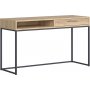 Gamla konsolbord 130,5 x 45,5 cm - Ek/grafit