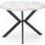 Nastro matbord 100-250 cm - Vit marmor/svart