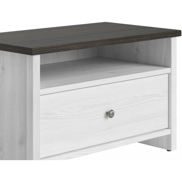 Salvador sngbord - Vit/svart