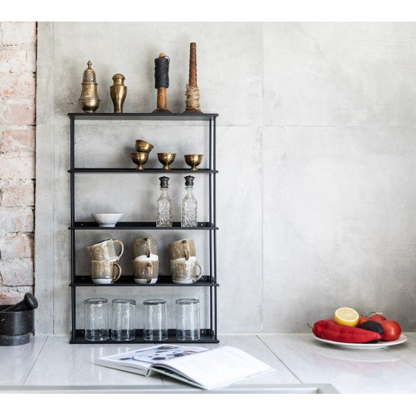 Elliot hylla i plåt H64 cm - Svart Elliot hylla i plåt H64 cm - Svart