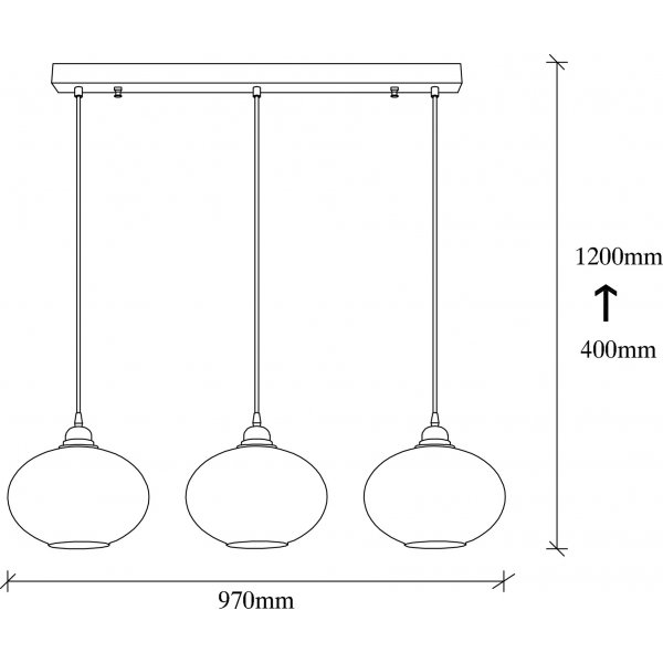 Plafonnier Smoke 52 - Noir