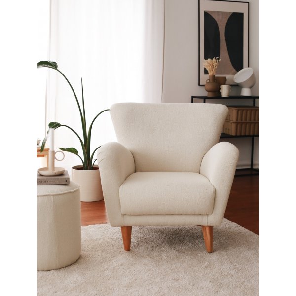 Fauteuil Teddy - Blanc Fauteuil Teddy - Blanc